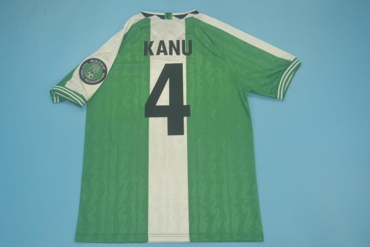 Kanu Nameset, Nigeria 1996-1998 Home Short-Sleeve