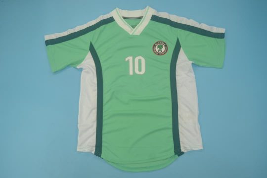 Kanu Nameset Front, Nigeria 1998 Home Short-Sleeve