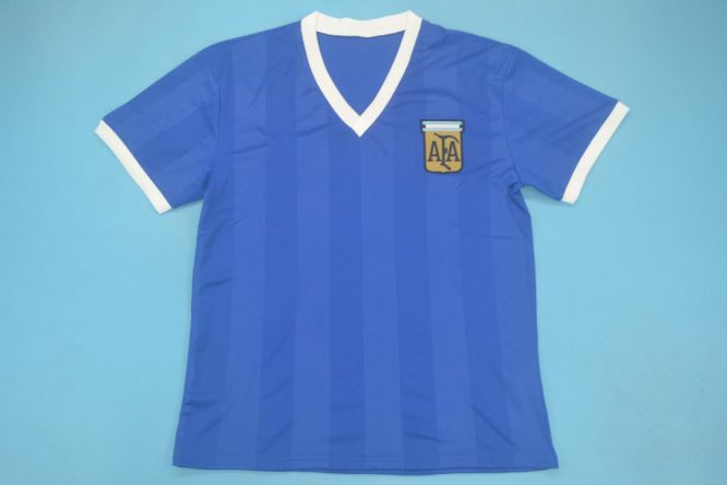 Shirt Front, Argentina 1986 Away Short-Sleeve Kit