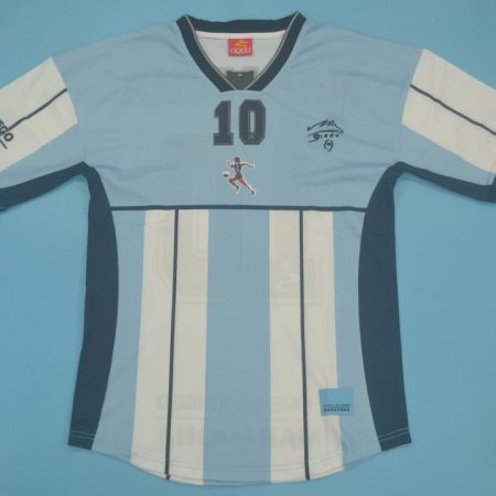 Shirt Front, Argentina 2001 Maradona Special Edition Short-Sleeve Kit