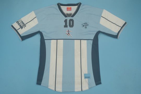Shirt Front, Argentina 2001 Maradona Special Edition Short-Sleeve Kit