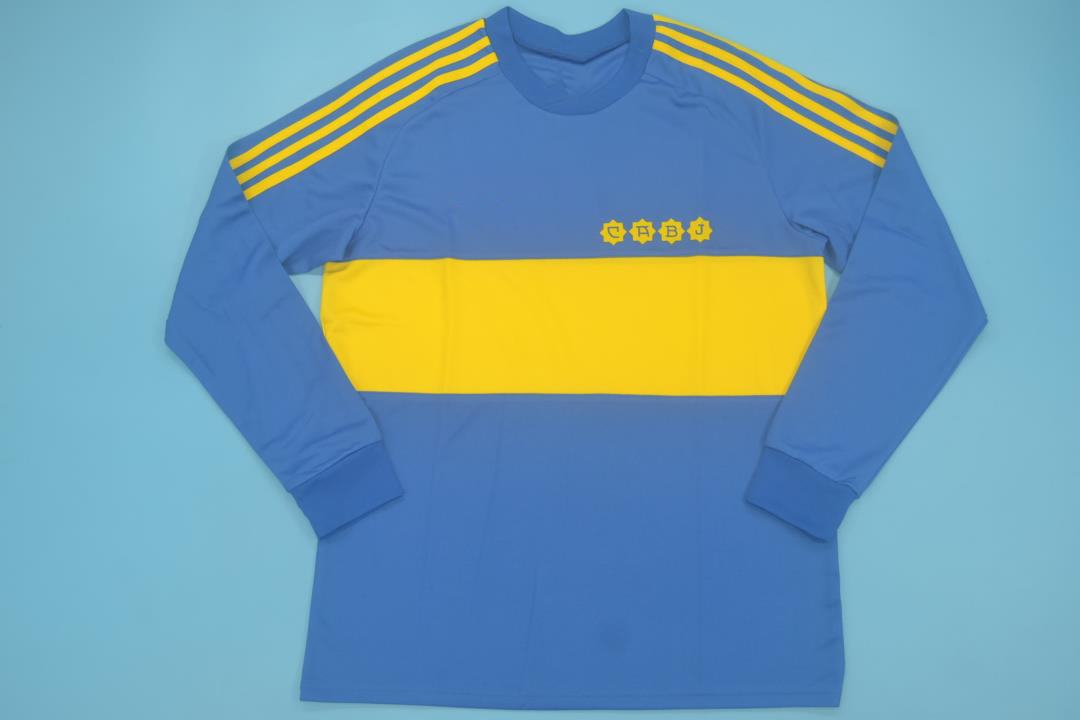 Boca Juniors 1981-1982 Home Short Sleeve Football Shirt [As worn by  Brindisi, Gareca & Maradona]