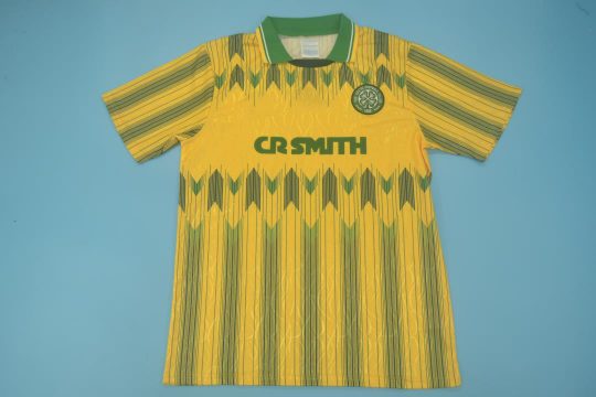 Shirt Front, Celtic Glasgow 1989-1991 Away Short-Sleeve