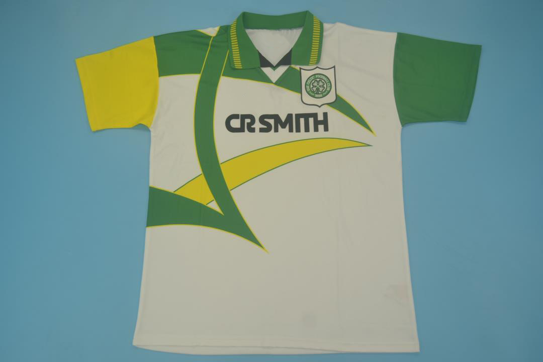 Celtic Glasgow 1994-1996 Away Short Sleeve Football Shirt [As worn by  Grant, McLaughlin & van Hooijdonk]