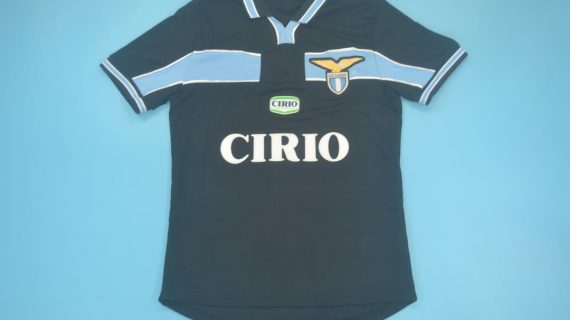Shirt Front, Lazio 1998-2000 Third Black Short-Sleeve Kit