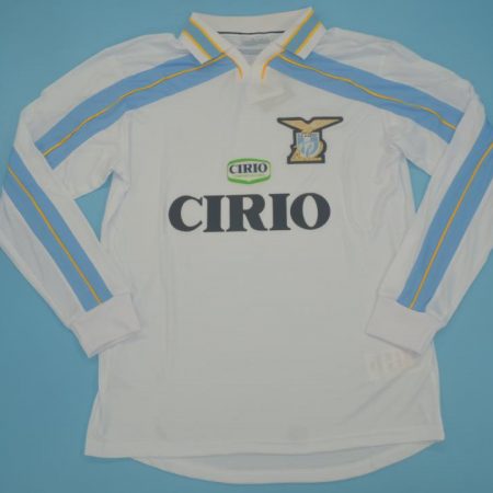 Shirt Front, Lazio 1999-2000 Away Centenary Long-Sleeve Kit