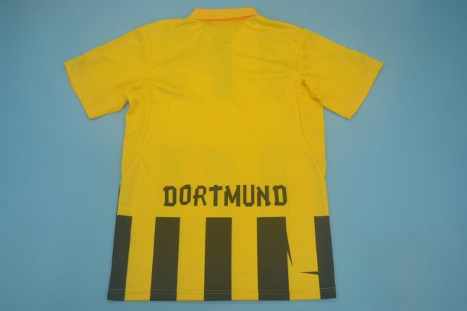 Shirt Back Blank, Borussia Dortmund 2012-2013 Home Cups UCL Short-Sleeve Kit