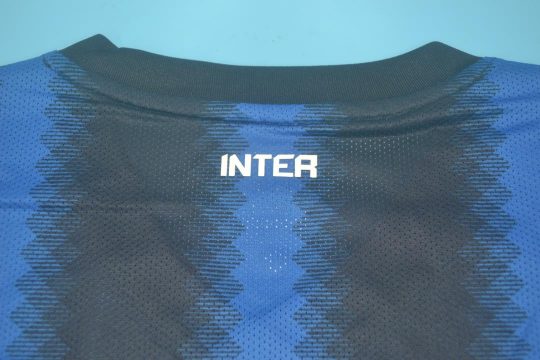 Shirt Collar Back, Inter Milan 2010-2011 Home Short-Sleeve