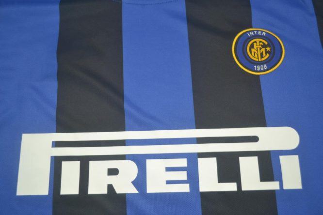 Shirt Front Closeup, Inter Milan 1999-2000 Home Short-Sleeve