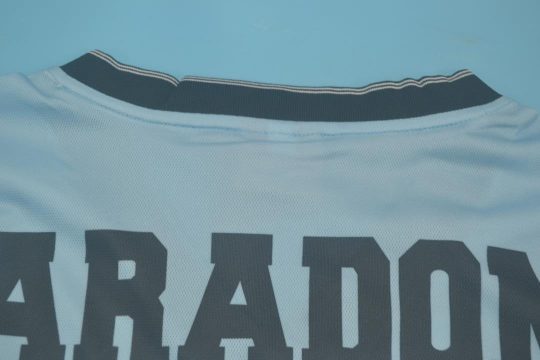 Shirt Collar Back, Argentina 2001 Maradona Special Edition Short-Sleeve Kit