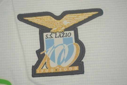 Shirt Lazio Emblem, Lazio 1999-2000 Away Centenary Short-Sleeve Kit