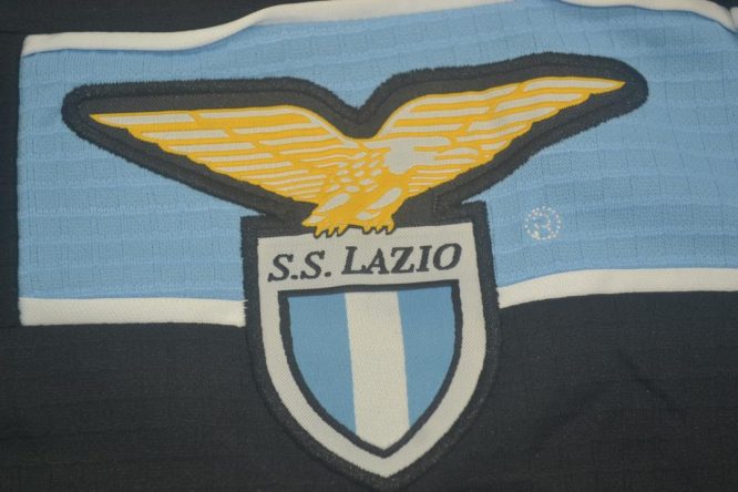 Shirt Lazio Emblem, Lazio 1998-2000 Third Black Short-Sleeve Kit
