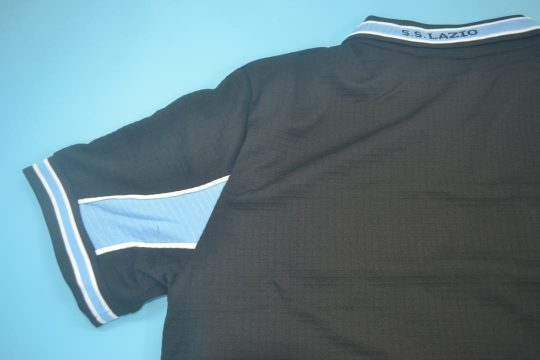 Shirt Sleeve, Lazio 1998-2000 Third Black Short-Sleeve Kit