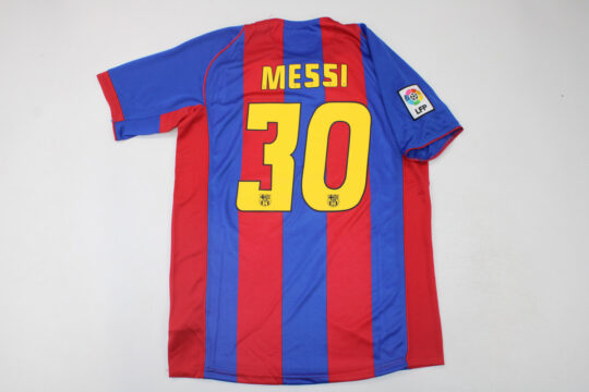 Messi Nameset, Barcelona 2004-2005 Home Short-Sleeve Jersey