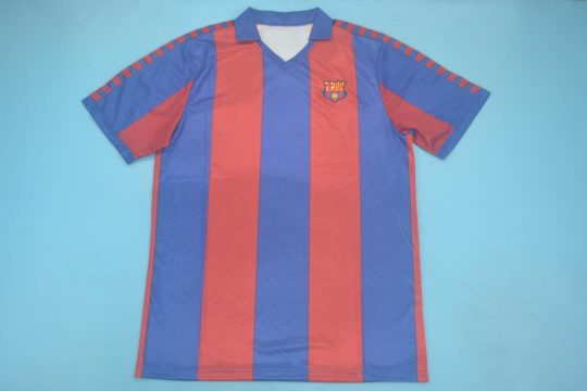 Shirt Front, Barcelona 1980-1989 Home Short-Sleeve Kit