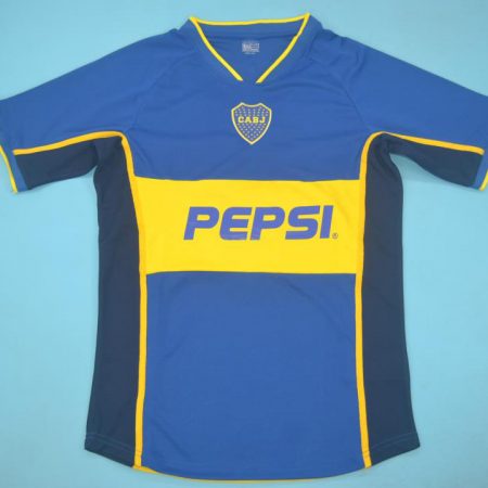 Shirt Front, Boca Juniors 2002 Home Short-Sleeve
