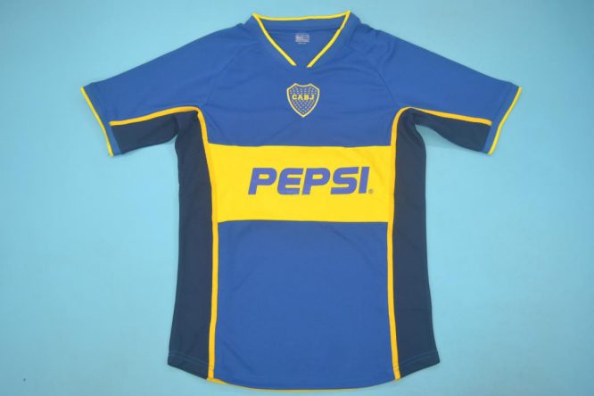 Shirt Front, Boca Juniors 2002 Home Short-Sleeve