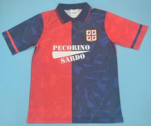 Shirt Front, Cagliari 1992-1993 Home Short-Sleeve Kit