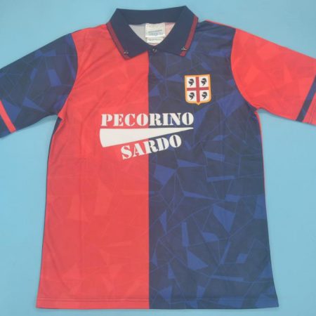 Shirt Front, Cagliari 1992-1993 Home Short-Sleeve Kit
