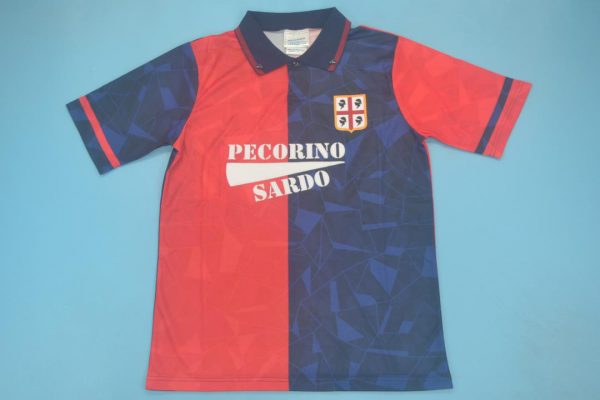 Shirt Front, Cagliari 1992-1993 Home Short-Sleeve Kit