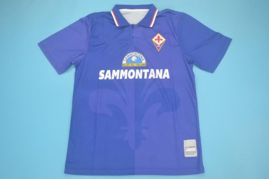 Shirt Front, Fiorentina 1995-1996 Home Short-Sleeve