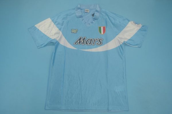 Shirt Front, Napoli 1990-1991 Home Short-Sleeve Kit