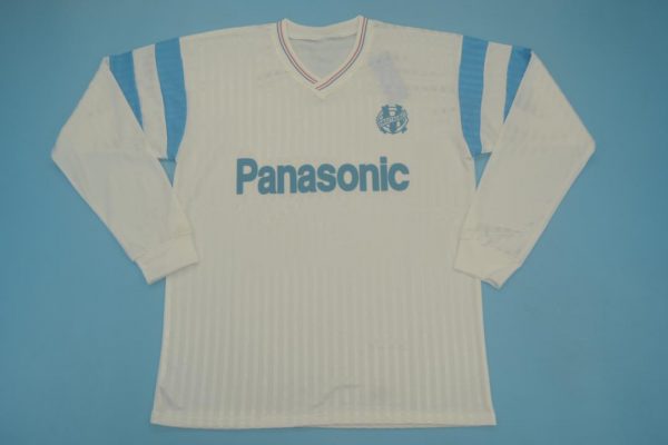 Shirt Front, Olympique Marseille 1990-1991 Home Long-Sleeve Jersey