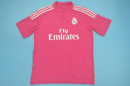 Shirt Front, Real Madrid 2014-2015 Away Pink Short-Sleeve Kit