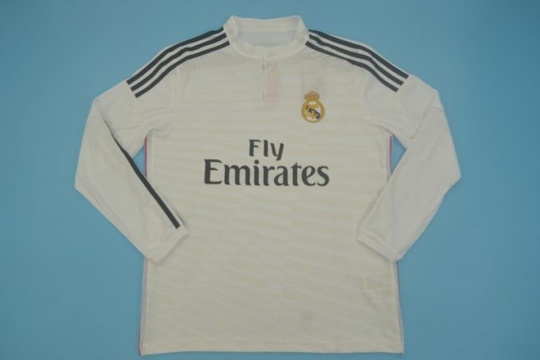 Shirt Front, Real Madrid 2014-2015 Home Long-Sleeve Kit