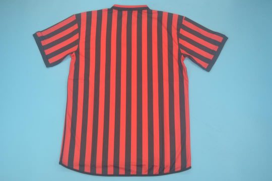 Shirt Back Blank, AC Milan 1999-2000 Home Centenary Short-Sleeve Kit