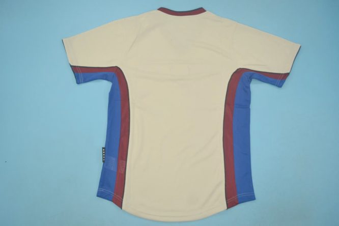 Shirt Back Blank, Barcelona 1999-2000 Away Grey Short-Sleeve
