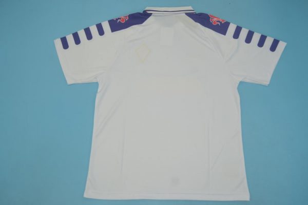 Shirt Back Blank, Fiorentina 1998-1999 Away White Short-Sleeve