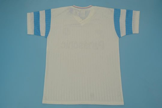 Shirt Back Blank, Olympique Marseille 1990-1991 Home Short-Sleeve Jersey