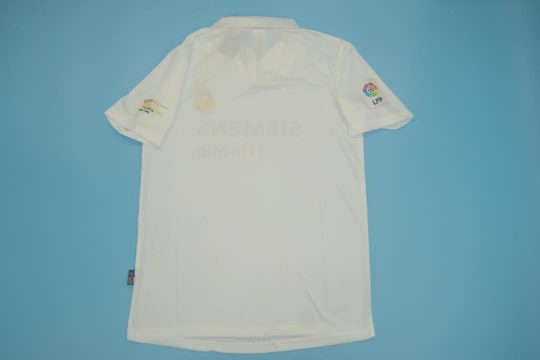 Shirt Back Blank, Real Madrid 2002-2003 Home La Liga Centenary Short-Sleeve Kit