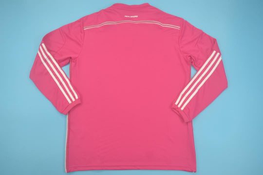 Shirt Back Blank, Real Madrid 2014-2015 Away Pink Long-Sleeve Kit