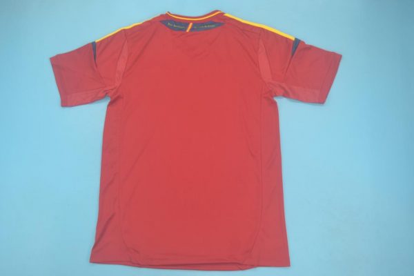 Shirt Back Blank, Spain 2012 Home Short-Sleeve Kit