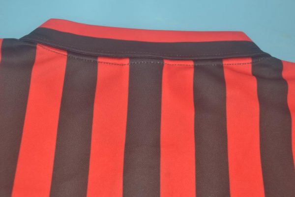 Shirt Collar Back, AC Milan 1999-2000 Home Centenary Short-Sleeve Kit