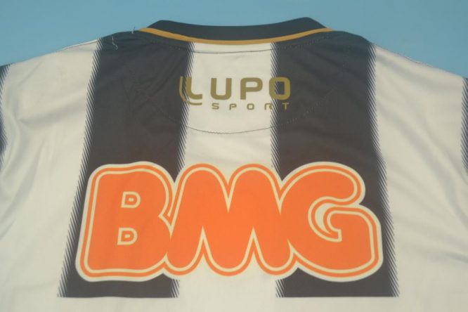 Shirt Collar Back, Atletico Mineiro 2013 Home Short-Sleeve