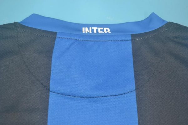 Shirt Collar Back, Inter Milan 2008-2009 Home Short-Sleeve Kit