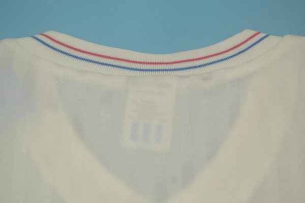 Shirt Collar Back, Olympique Marseille 1990-1991 Home Long-Sleeve Jersey