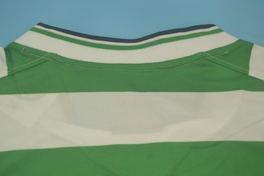 Shirt Collar Back, Celtic Glasgow 2001-2003 Home Short-Sleeve Kit