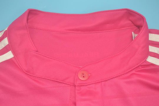 Shirt Collar Front, Real Madrid 2014-2015 Away Pink Short-Sleeve Kit