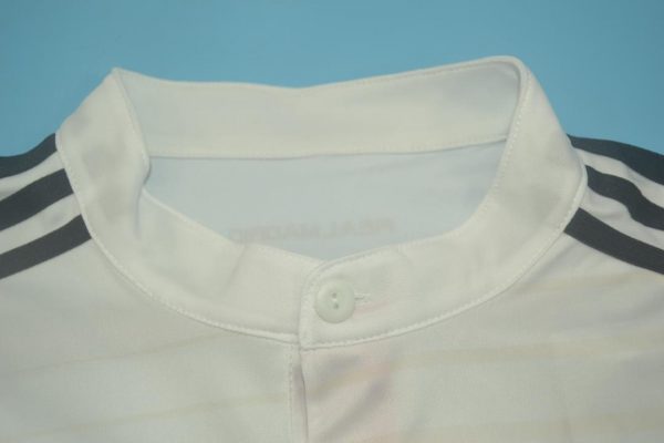 Shirt Collar Front, Real Madrid 2014-2015 Home Long-Sleeve Kit