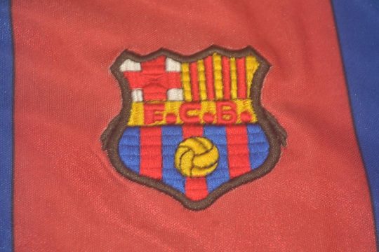 Shirt Barcelona Logo, Barcelona 1980-1989 Home Short-Sleeve Kit