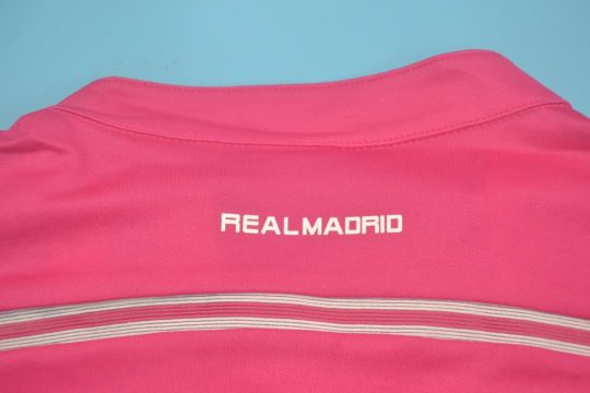 Shirt Collar Back, Real Madrid 2014-2015 Away Pink Short-Sleeve Kit