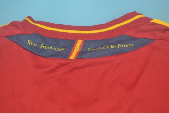 Shirt Collar Back, Spain 2012 Home Short-Sleeve Kit