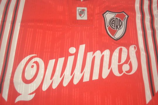 Shirt Front Closeup, River Plate 1995-1996 Away Short-Sleeve Kit