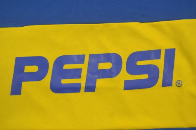 Shirt Pepsi Imprint, Boca Juniors 2002 Home Short-Sleeve