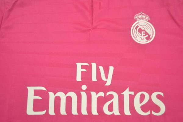 Shirt Front Closeup, Real Madrid 2014-2015 Away Pink Short-Sleeve Kit