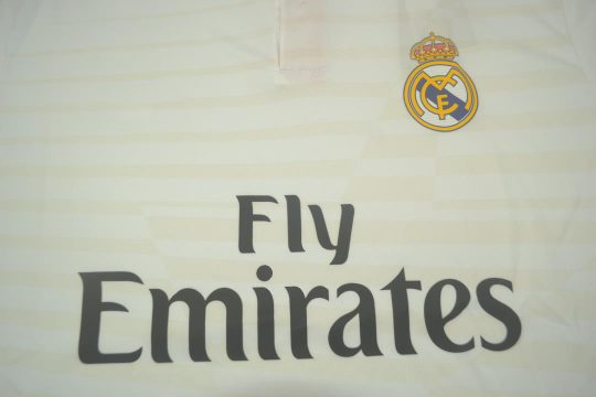 Shirt Front Closeup, Real Madrid 2014-2015 Home Long-Sleeve Kit